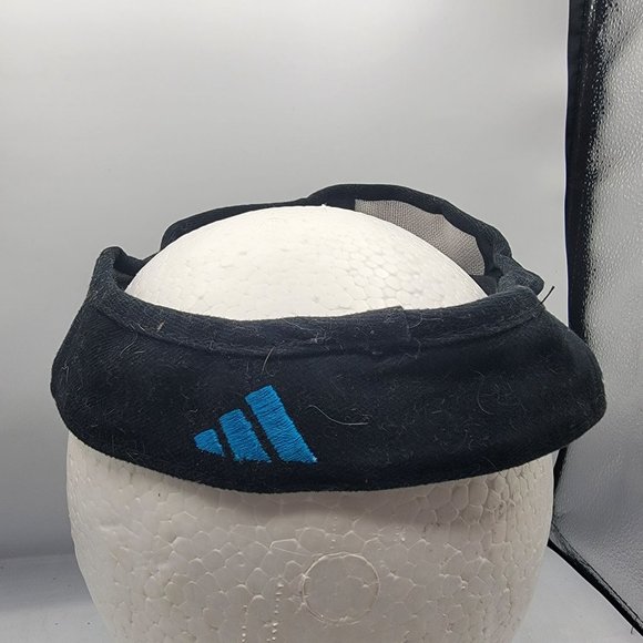 Adidas Adults 7 1/8 Black Visor Golf Casual Active Wear Outdoors Fitted